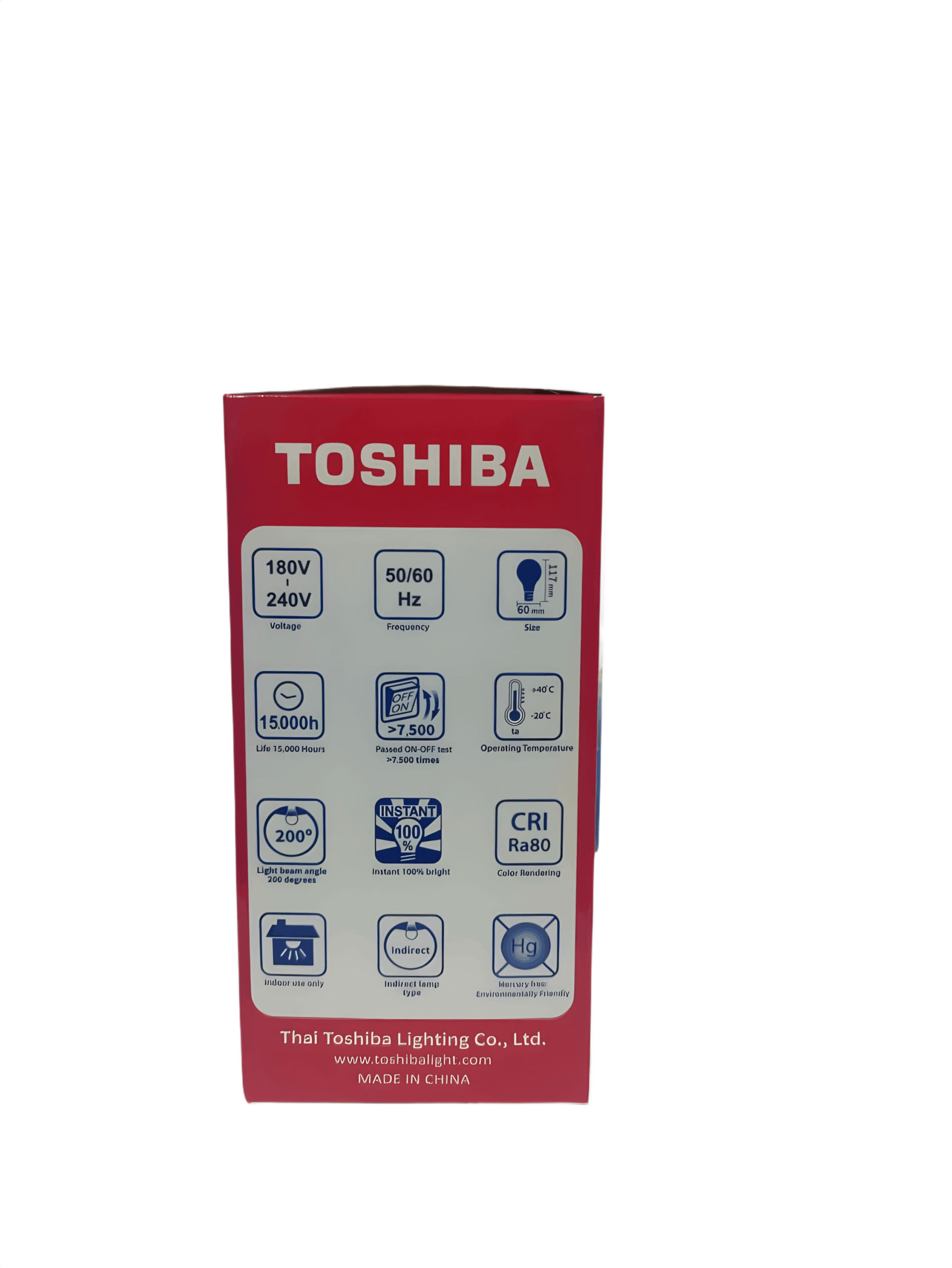 Toshiba A60 LED Bulb 12W – Bright Daylight Performance with Energy Savings - Image 2