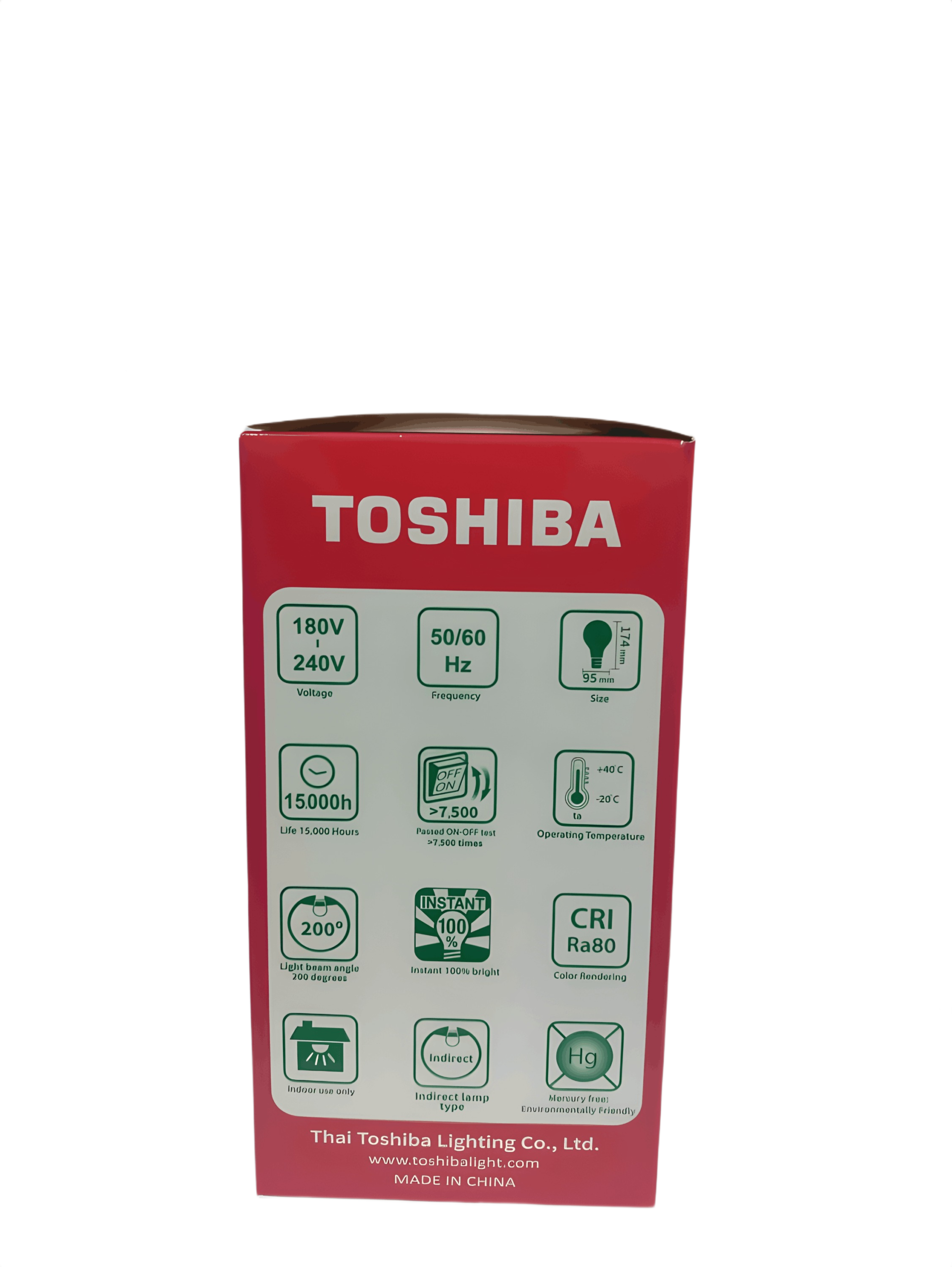 Toshiba A95 20W E27 LED Bulb (4000K Cool White) - Image 2